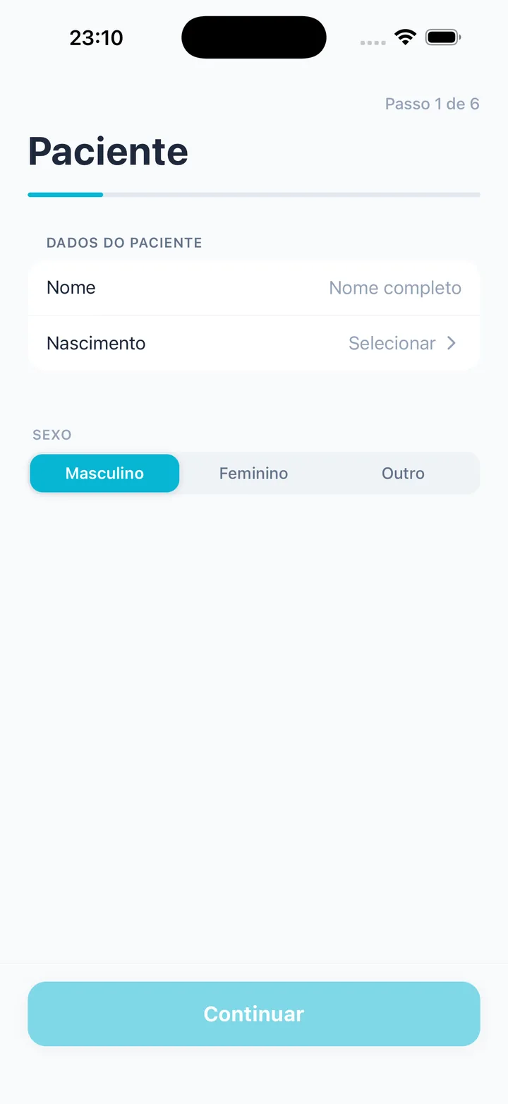 Cadastro guiado