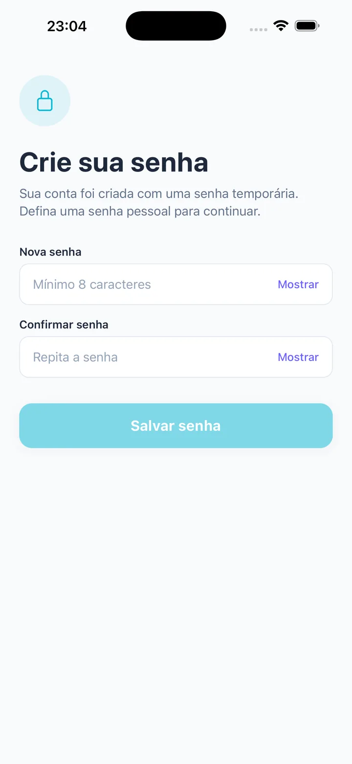 Definição de senha